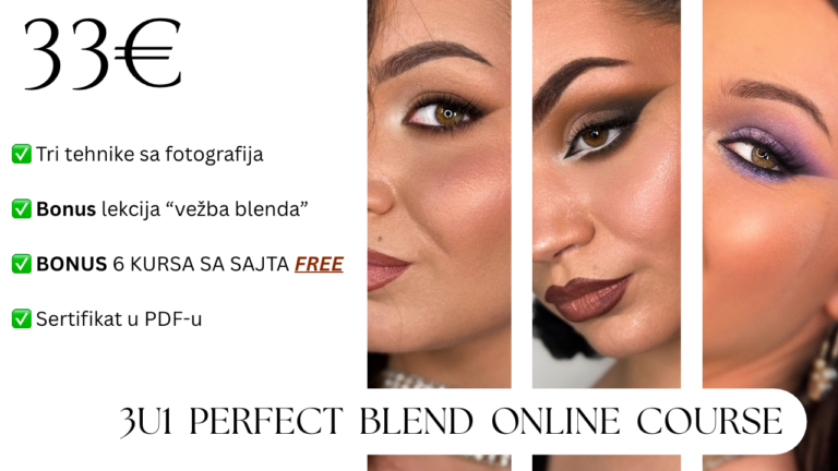 3u1 PERFECT BLEND MAKEUP COURSE